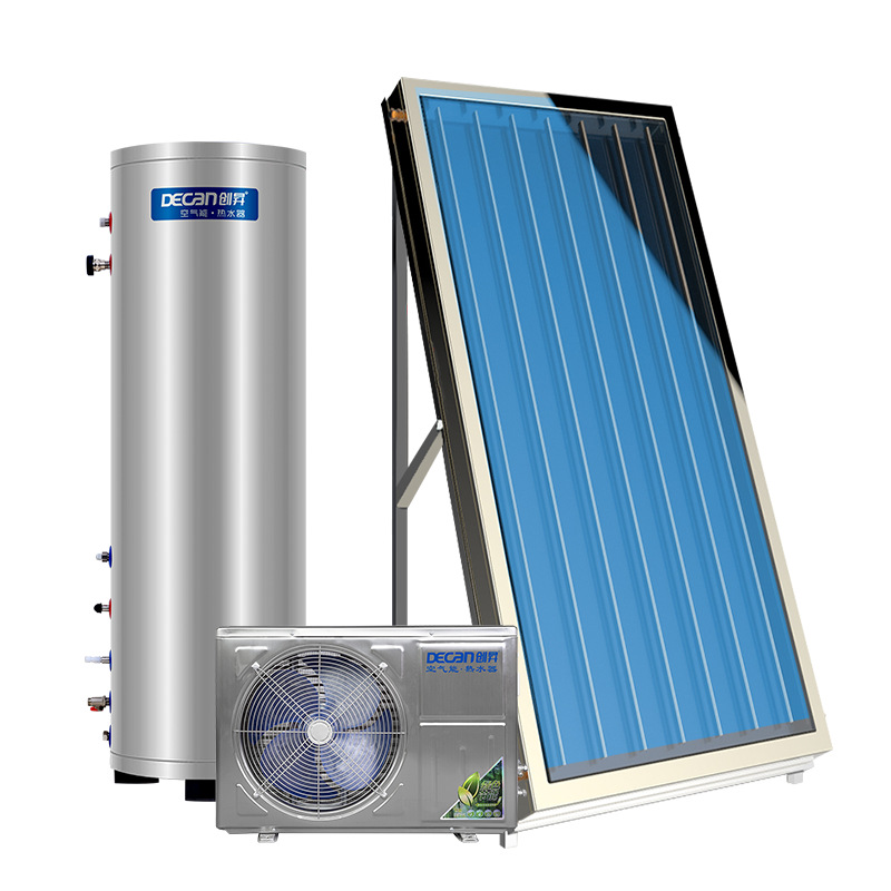 创昇平板太空能热水器厂家直供 太阳能空气能两用承压式别墅款