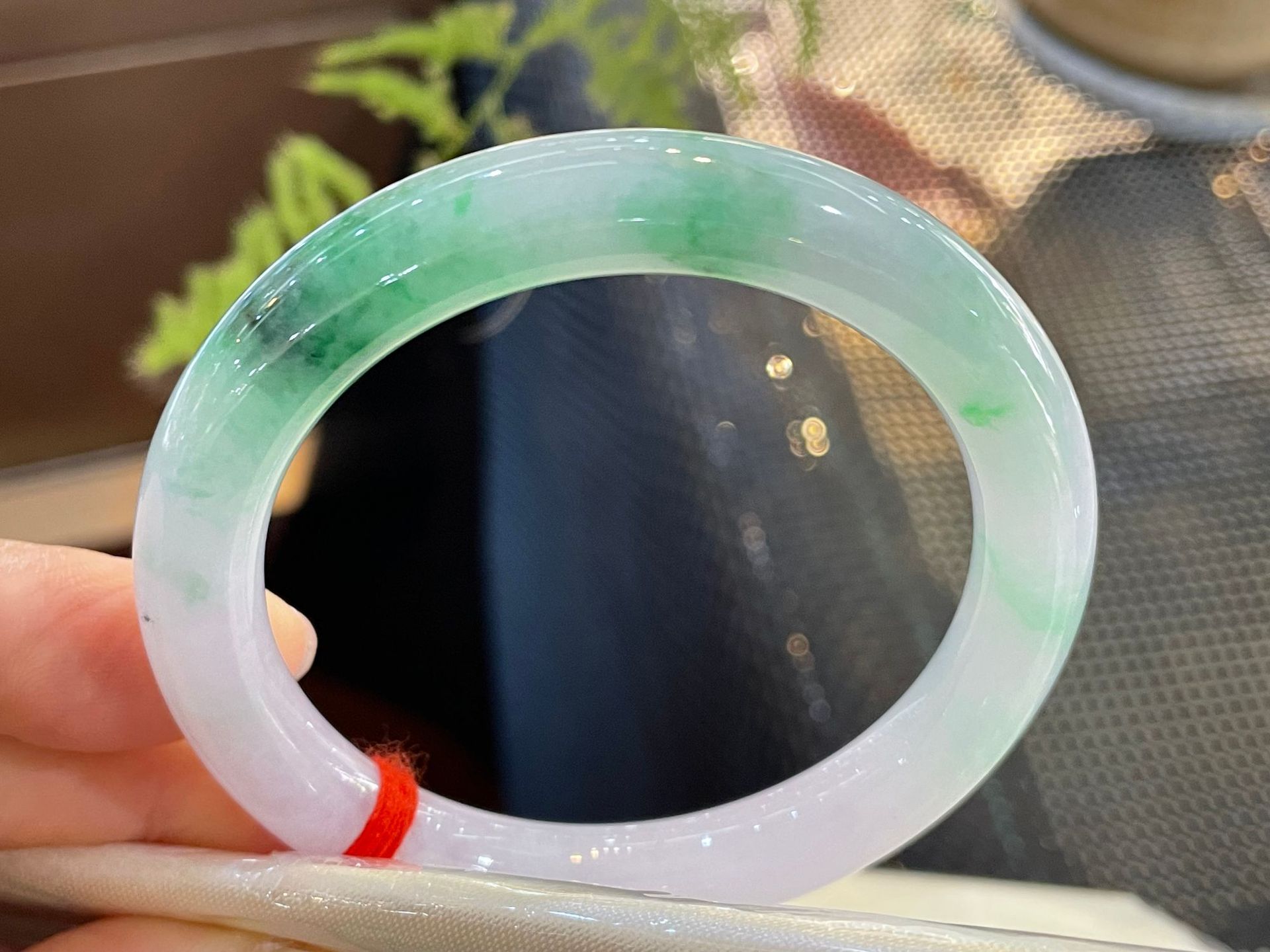 天然正品阳绿翡翠手镯玉石圆条镯子缅甸玉器珠宝礼55