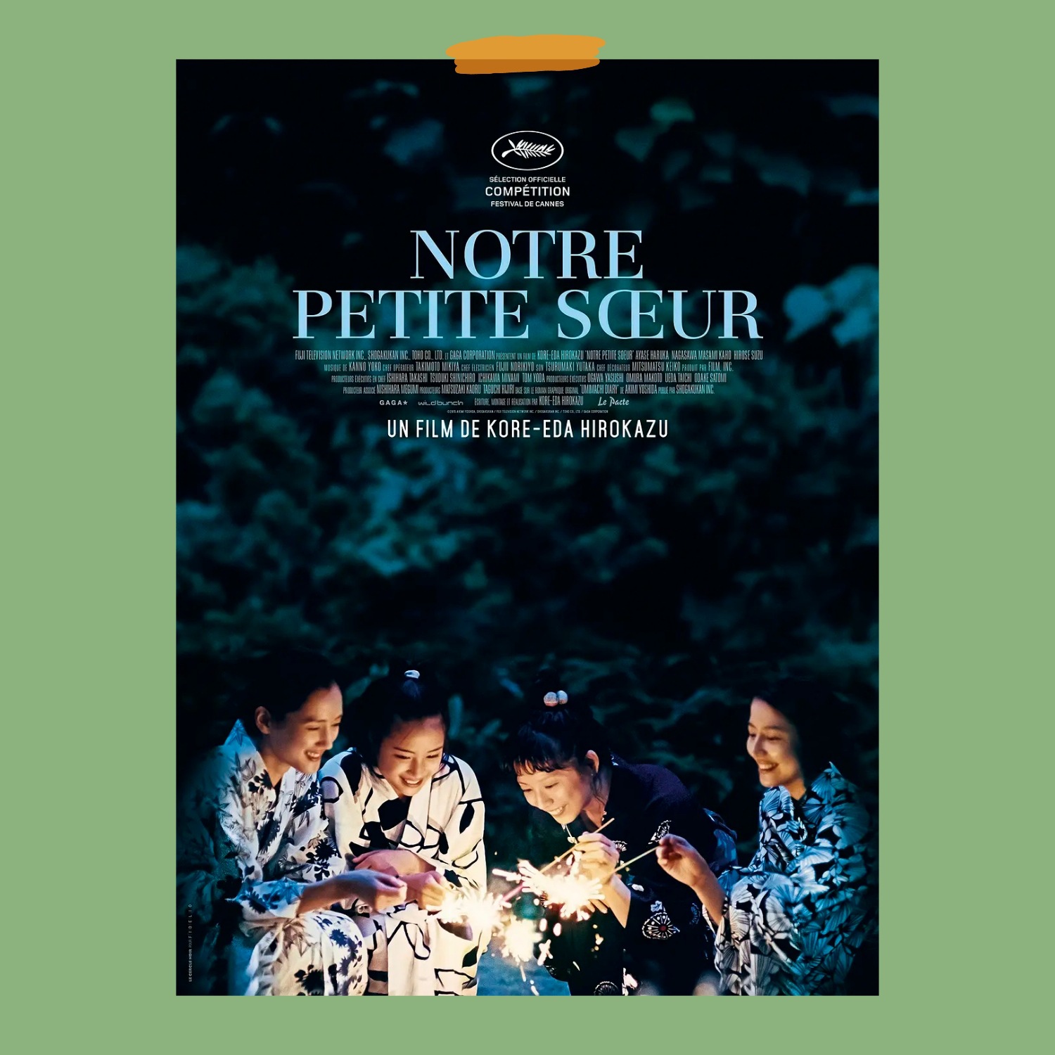 是枝裕和电影海报海街日记步履不停 比海更深小偷家族海报墙贴ins