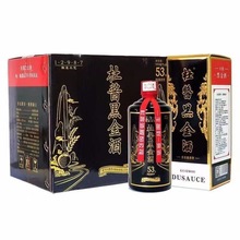 杜酱黑金 53度酱香型白酒批发纯粮酿造口粮酒整箱500ML*6瓶