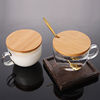 Bamboo Cup lid currency Mug lid glass lid currency Water cup lid currency Cup cover ceramics teacup