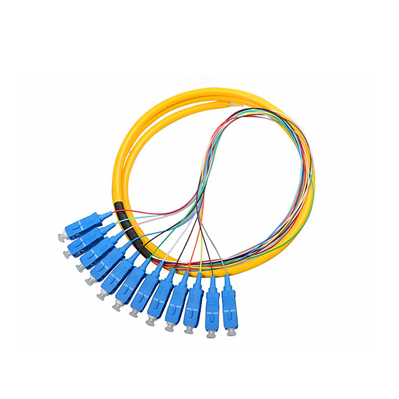电信级12芯SC束状尾纤单模12芯束装尾纤ODF熔接盘束状光纤跳线