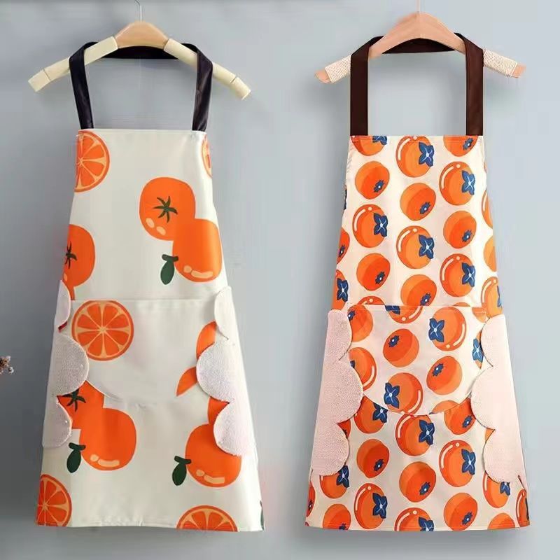 waterproof apron women‘s fashion home kitchen cooking western style internet celebrity apron adults at work creative work clothes manufacturer
