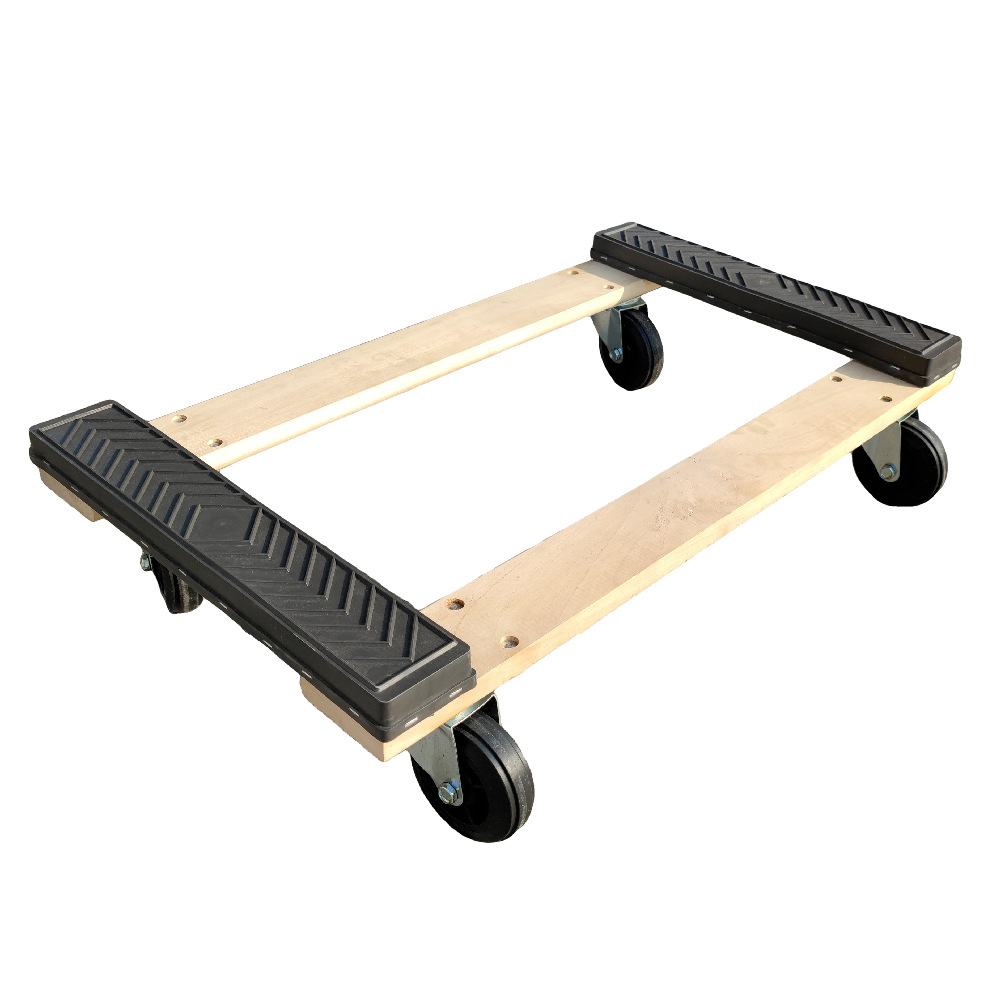 实木高承重物流搬运木质家具移动车搬家工具车物料周转车