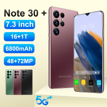 跨境手机新款Note30+安卓智能手机2+16大屏7.3英寸爆款外贸手机