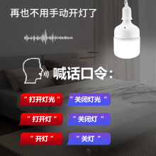 语音声控灯泡人工智能口令控制开关LED灯玄关入户说话自动感应灯