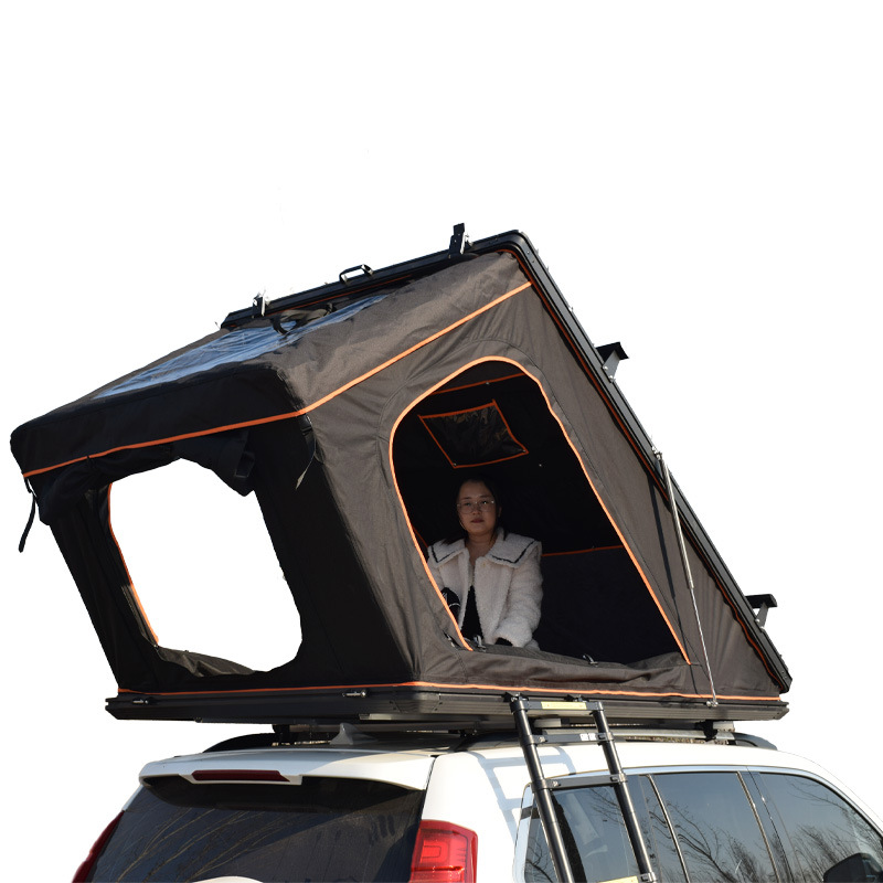Roof Rainproof Tent Hard Roof Outdoor Travel Tent Aluminum Alloy Suv off-Road Tent Camping Full Set of Self-Driving Travel