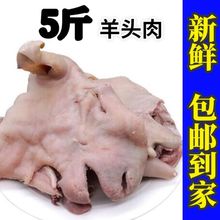 新鲜去骨羊头肉整只新鲜带皮半熟羊头肉羊脸肉花头羊肉熟羊杂代发