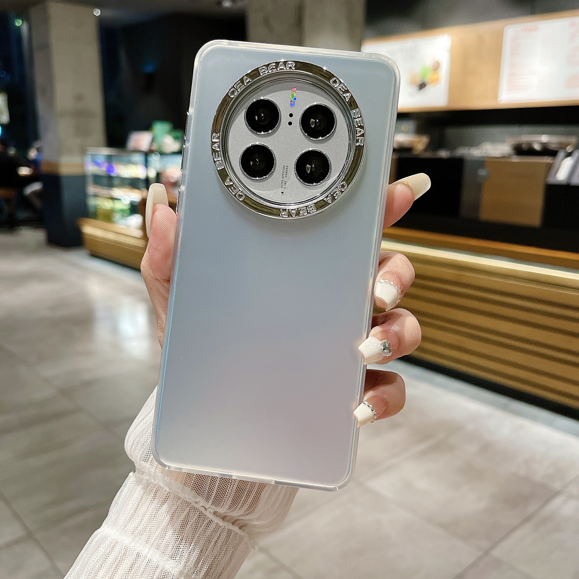 双层彩银肤感imd适用华为mate60pro手机壳mate60简约p60pro保护套