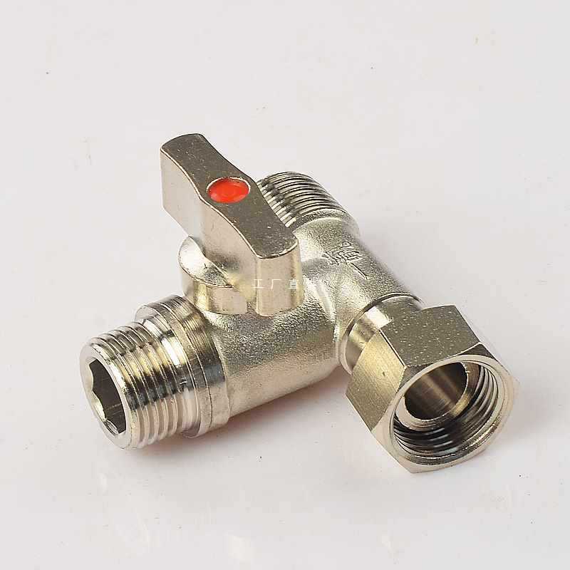 y1k铜4分三通球阀分水器水管活接头开关配件内外外一进二出四洗衣