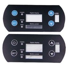 定制透明pet控制面板 PVC薄膜面贴仪表按键开关标牌 电器pet面板