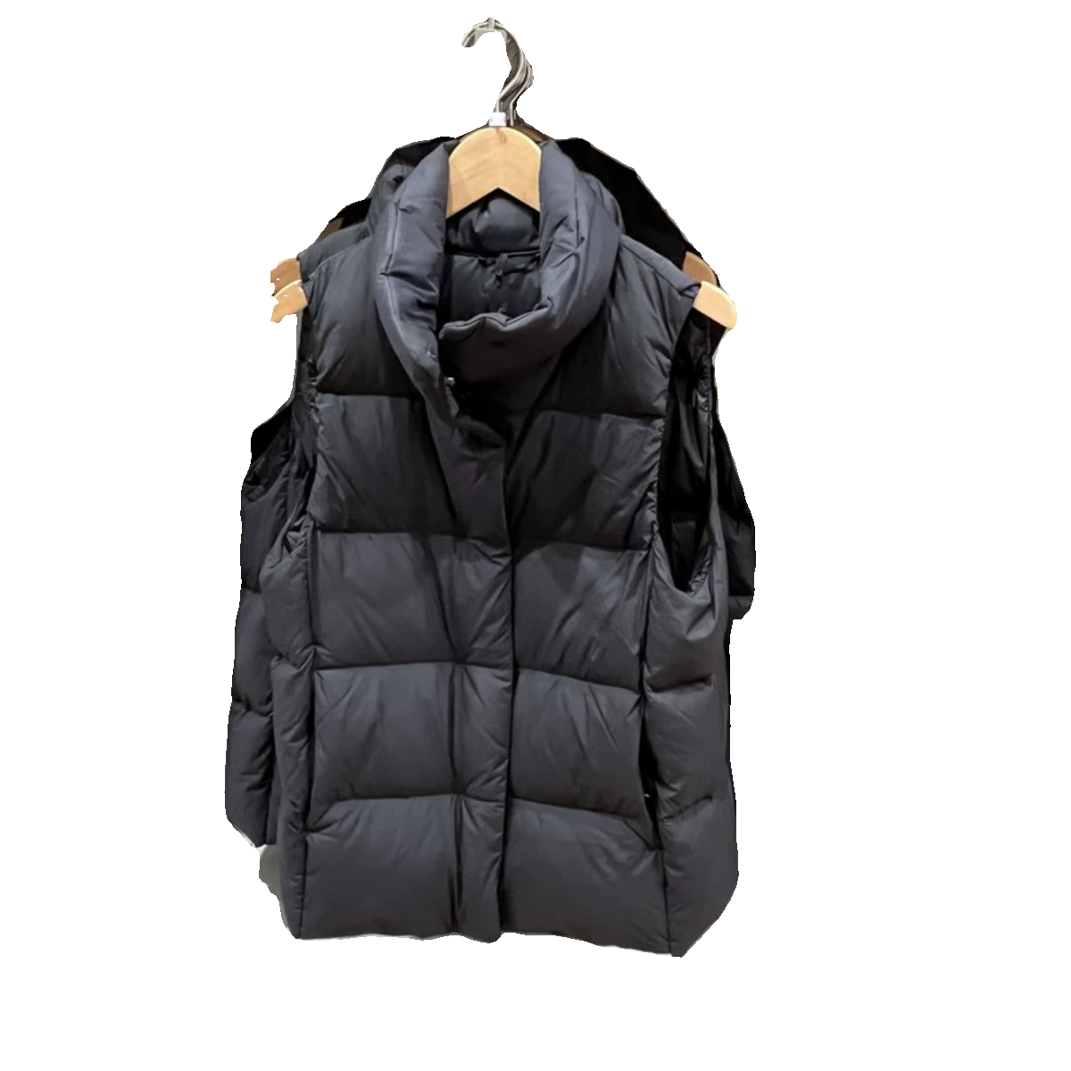 2023秋冬u家轻薄柔软时尚羽绒背心外穿保暖立领马甲外套女461275