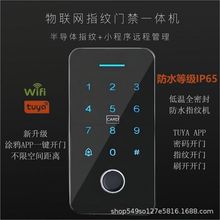 涂鸦远程开门禁机手机WIFIAPP玻璃铁门防水磁力锁门禁系统一体机