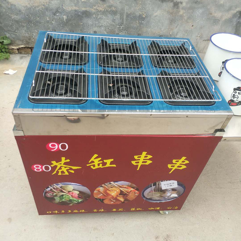 摆摊茶缸串串移动小吃车现涮关东煮麻辣烫可流动小吃设备车