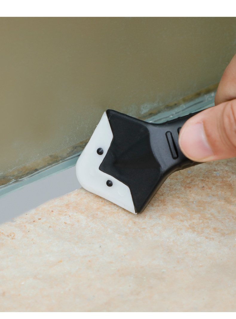 刮胶板打胶神器美缝抹胶修边腻子刮刀收边硅胶鸭嘴玻璃不锈钢胶嘴