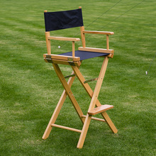 户外休闲牛津布折叠椅加厚稳固 现代简约折叠便携式榉木导演椅子