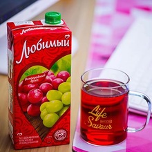 喜爱果汁 俄罗斯进口饮料鲜榨复合樱桃橙汁苹果桃汁950ml代发批发