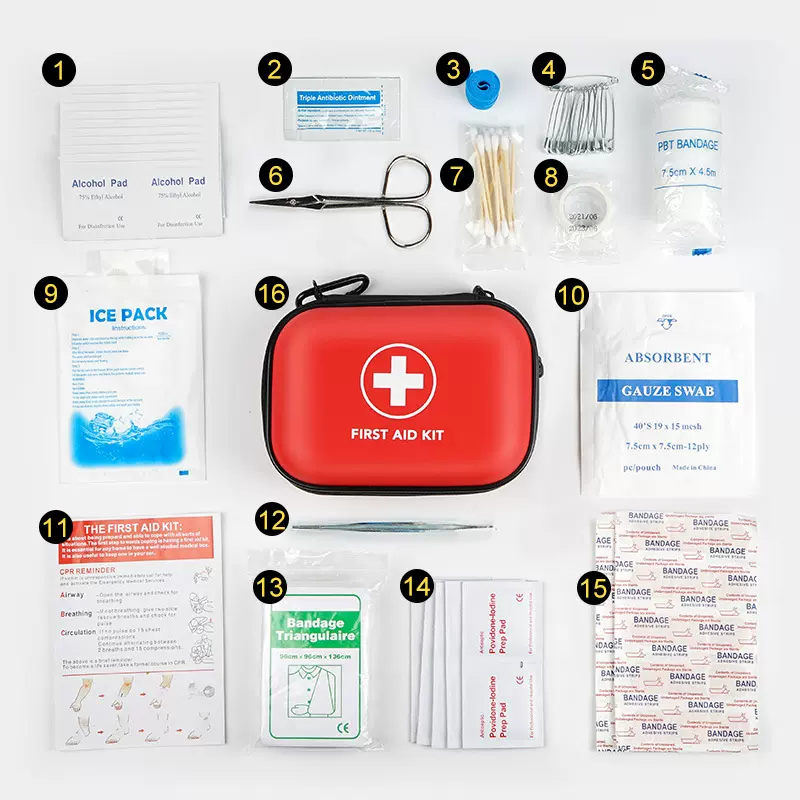 工厂防水EVA收纳包家用急救包全套 便捷防震户外车用急救包定制