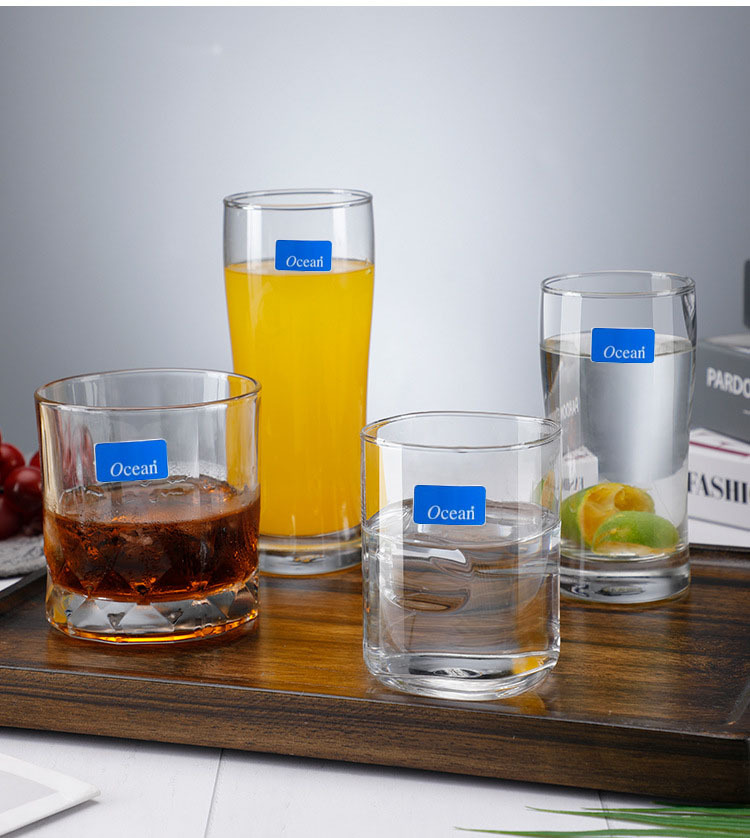 ocean 欧欣海洋玻璃杯开水家用餐饮餐桌酒吧水杯茶杯果汁杯啤酒杯