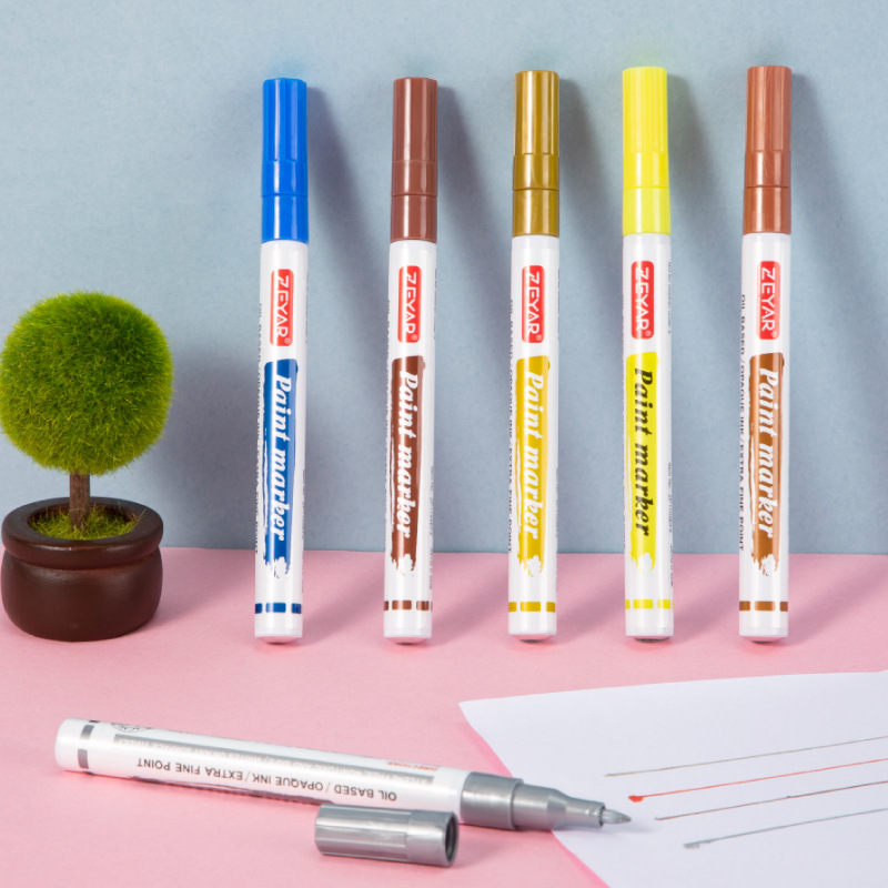 zeyar荧光笔英国水性墨水日本笔头高品质荧光标记笔亚马逊热卖