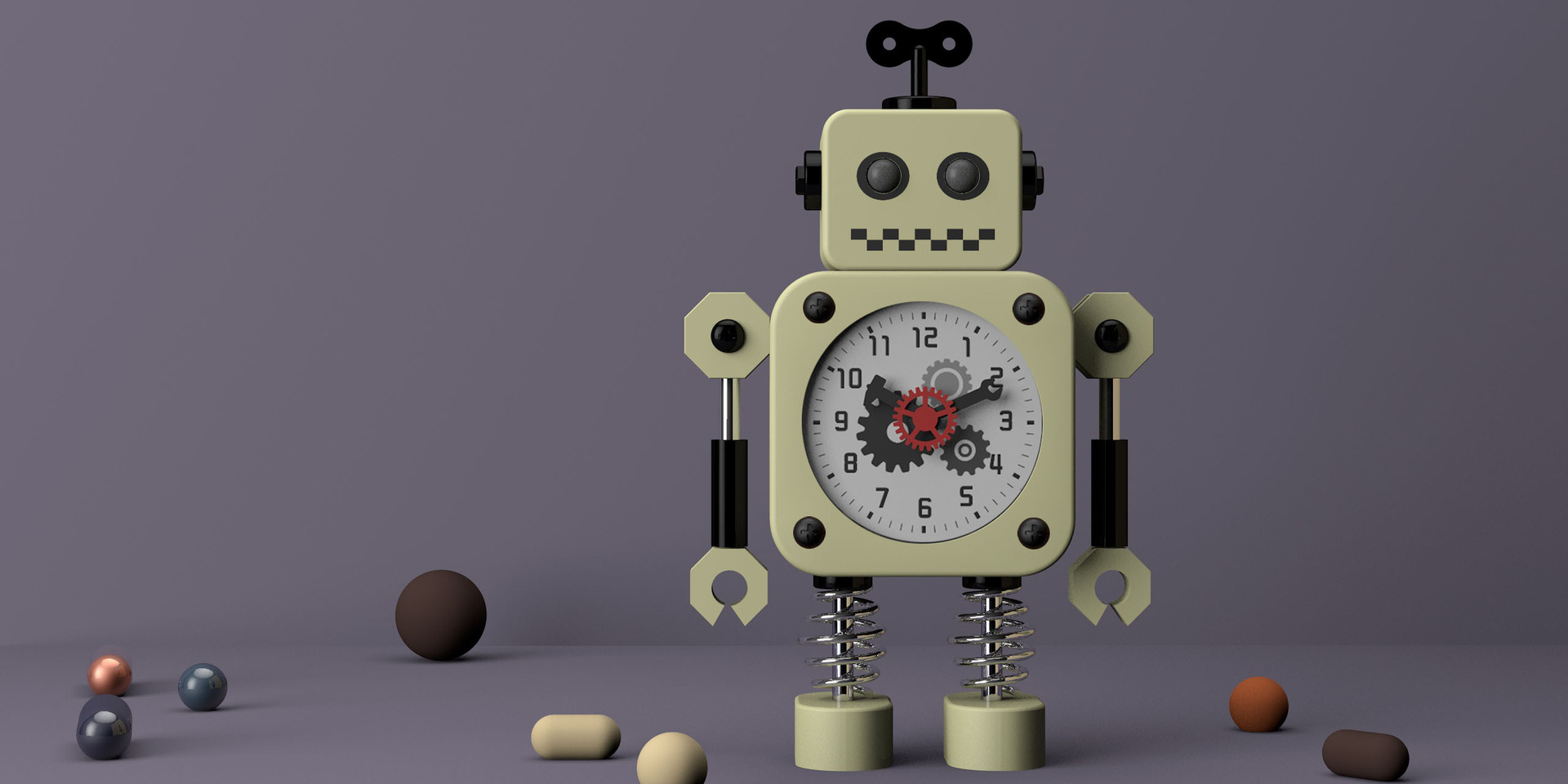 机器人闹钟卡通创意新款智能简约数字时钟摆件亚马逊热卖爆款礼品