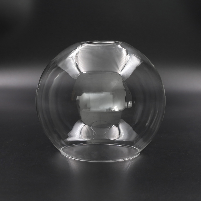 清光圆形玻璃灯罩空心吹制玻璃灯罩外壳工艺品礼品简约吊灯配件