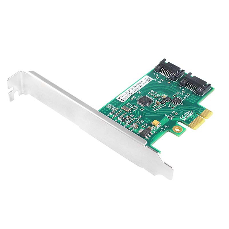 芯梦达pciex1x4转双口sata3.0硬盘扩展卡6gb/s直连2个接口转接卡
