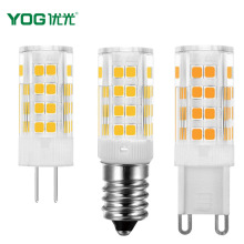 高压3W 5W AC220V G9 G4 E14 led 51珠陶瓷玉米灯光源替换卤素灯