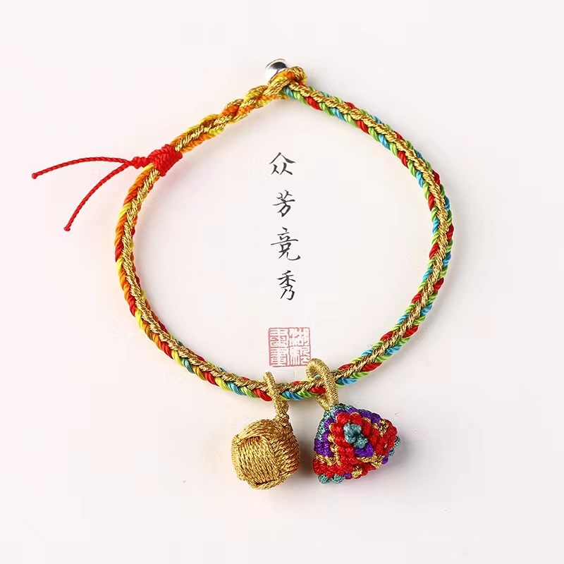 朱砂红绳手链本命年宝宝桃木红手绳转运葫芦男女款手饰批发代发