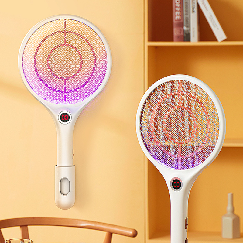 小禾电蚊拍器充电式家用超强灭蚊灯二合一蚊子拍苍蝇拍网灭蚊