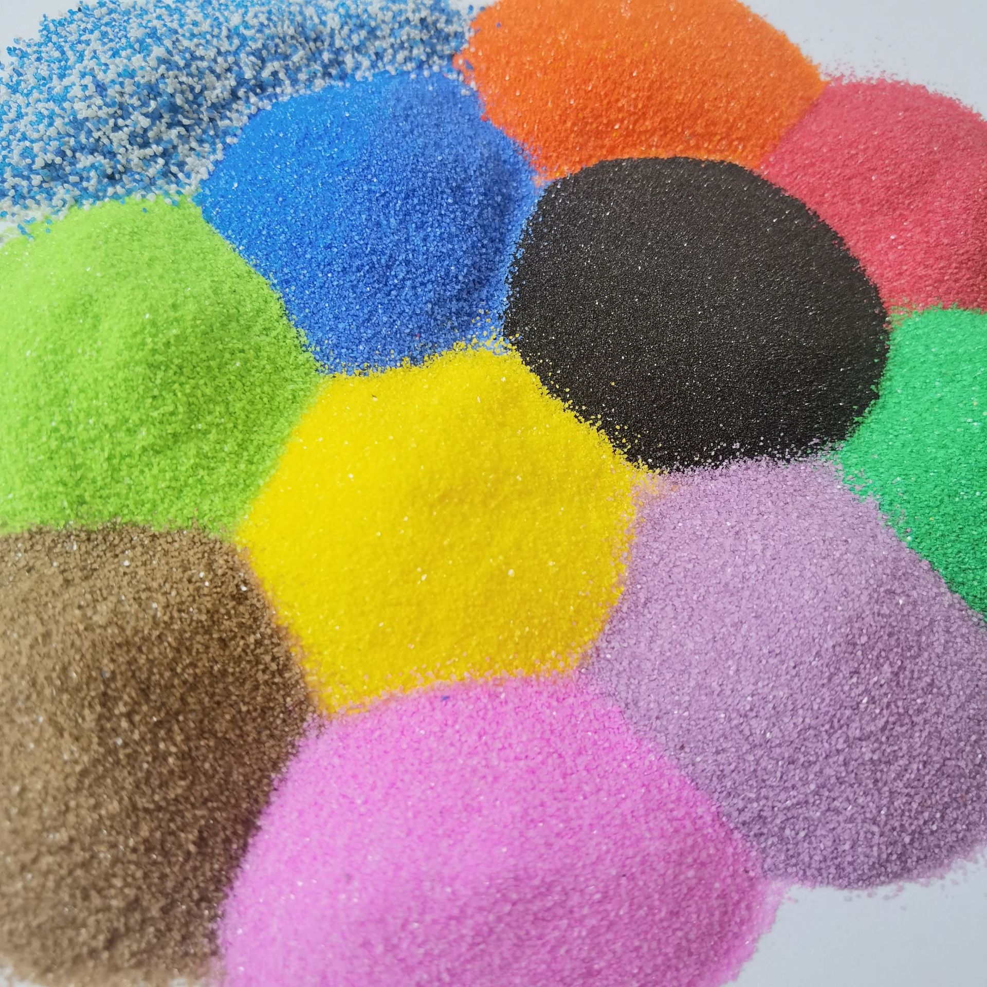 5斤包邮厂家批发景泰蓝装饰沙画 72色烧结染色彩砂 沙漏80