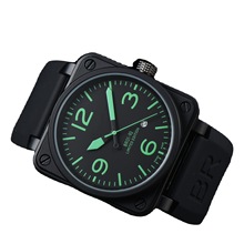Quartz Watch 厂家批发速卖通男士高品质方形空BR家手表男士腕表