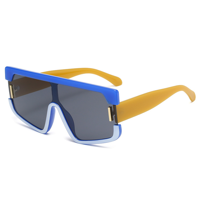 新款时尚连体片太阳镜男女情侣个性墨镜街拍潮款眼镜遮阳镜潮