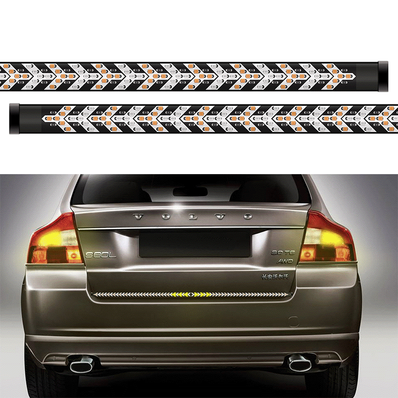 60英寸皮卡灯条48英寸鱼骨灯亮双色扫描流光转向刹车警示灯条