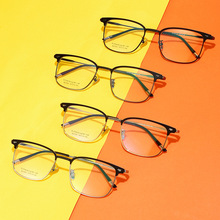 暴龙同款BJ7200纯钛商务男士眼镜框架时尚大方可配近视眼镜批发
