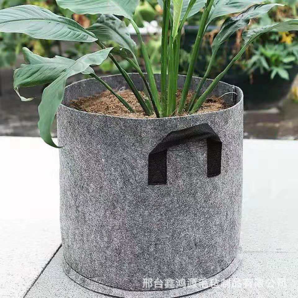 种植袋园林蔬菜植物桶无纺布毛毡育苗袋毛毡植物种植桶圆形美植袋