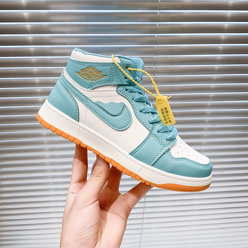 aj女鞋联名鸳鸯鞋子女莆田空军一号高帮板鞋夏秋季运动鞋潮小鸭青