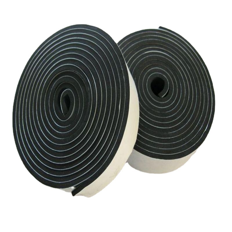 现货供应强力加粘eva泡棉胶带 黑色海绵胶带耐高温防撞隔音密封条