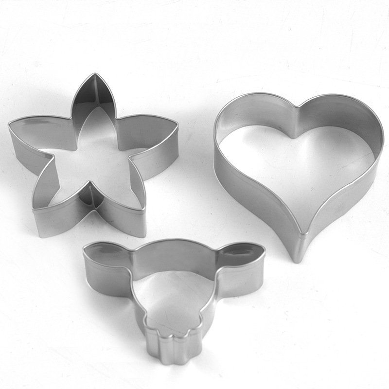 批发2022春现货不锈钢烘焙饼干模厨房曲奇切饼干模具天使造型烘焙模具