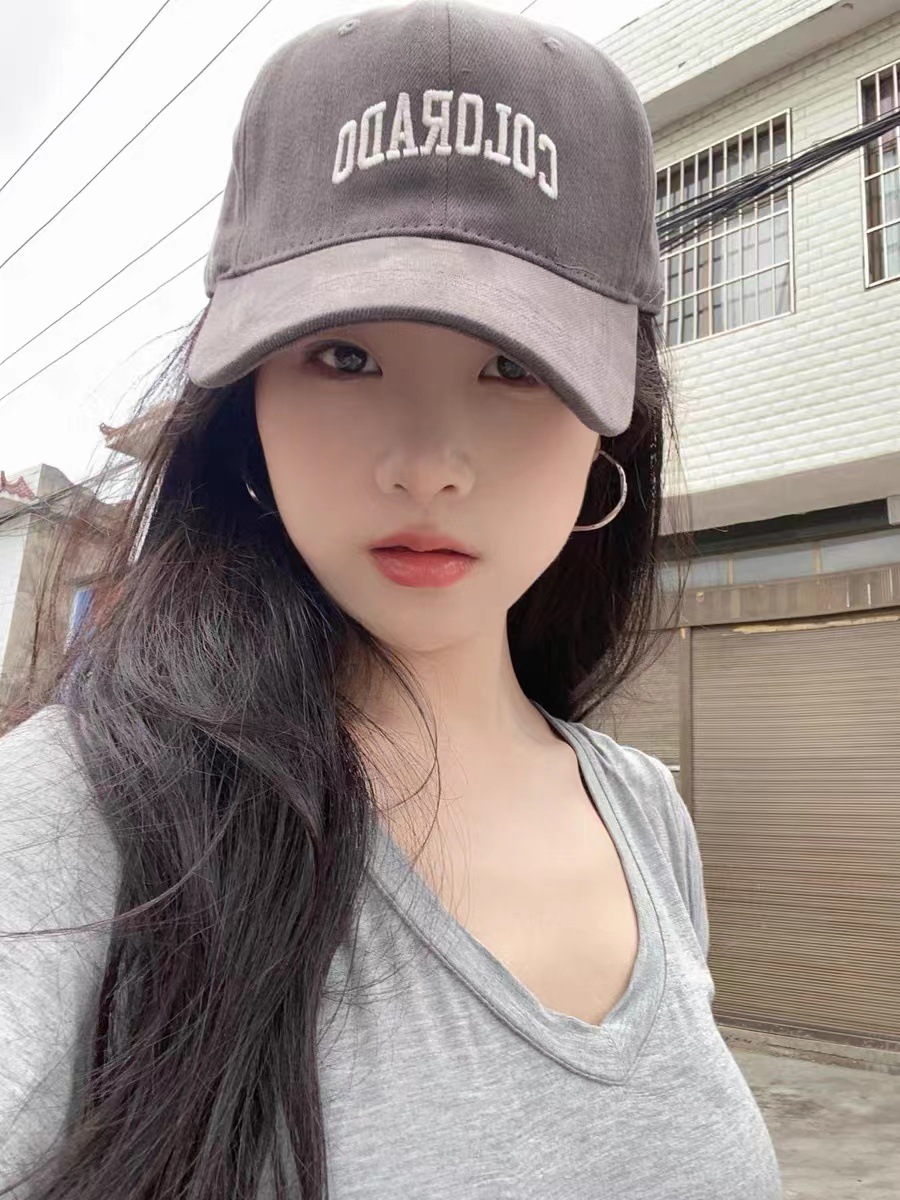 Special Offer High Quality Big Head Circumference Brushed Baseball Cap Female All-Matching Hat Face-Looking Small Big Brim Peaked Cap