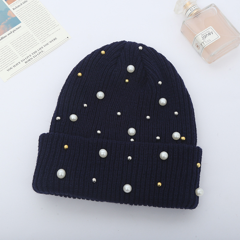 New Ladies Autumn Winter Korean Wool Hat Cute Fashion Solid Color Knitted Hat Cable-Knit Pullover Baby's Knit Hat