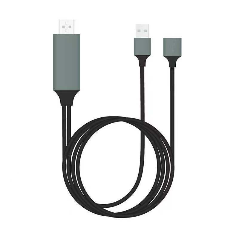 Applicable to Apple Huawei Android to HDMI HDMI Cable Type-C Screen Synchronizing Cable Mobile Phone to Large Screen Adapter Cable Projection Screen