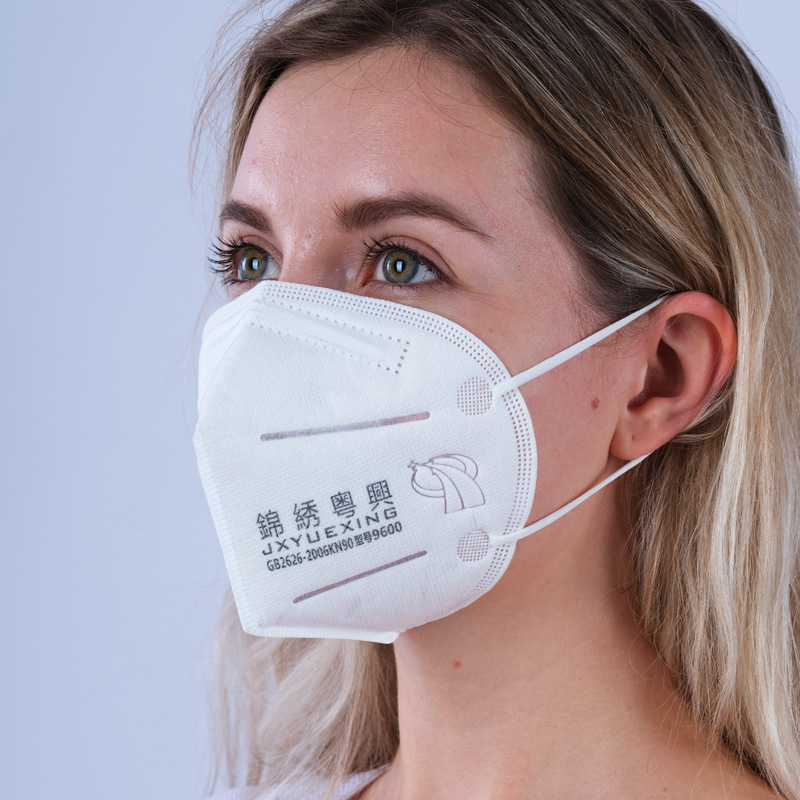 kn90口罩头戴式锦绣粤兴工业防尘防透气防雾霾10个装n90口罩