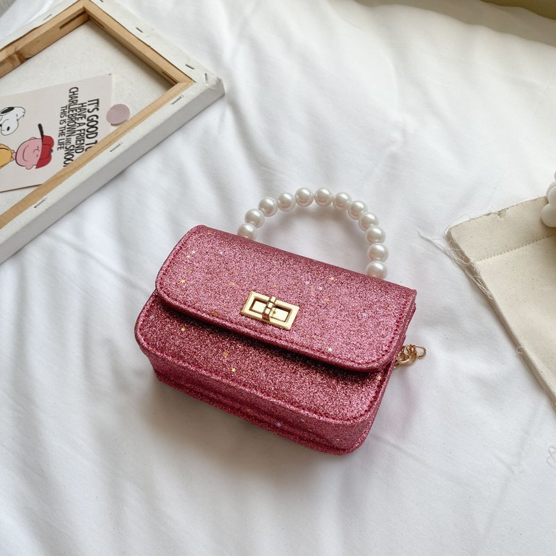 2021 New Summer Pearl Girls' Mini Bag Sequined Shoulder Bag Korean Casual All-Match Women Messenger Bag