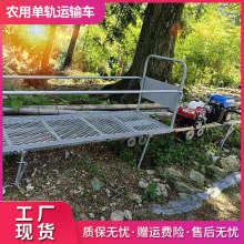 果园自走轨道物品装载运输机 山地小型牵引式爬坡搬运车