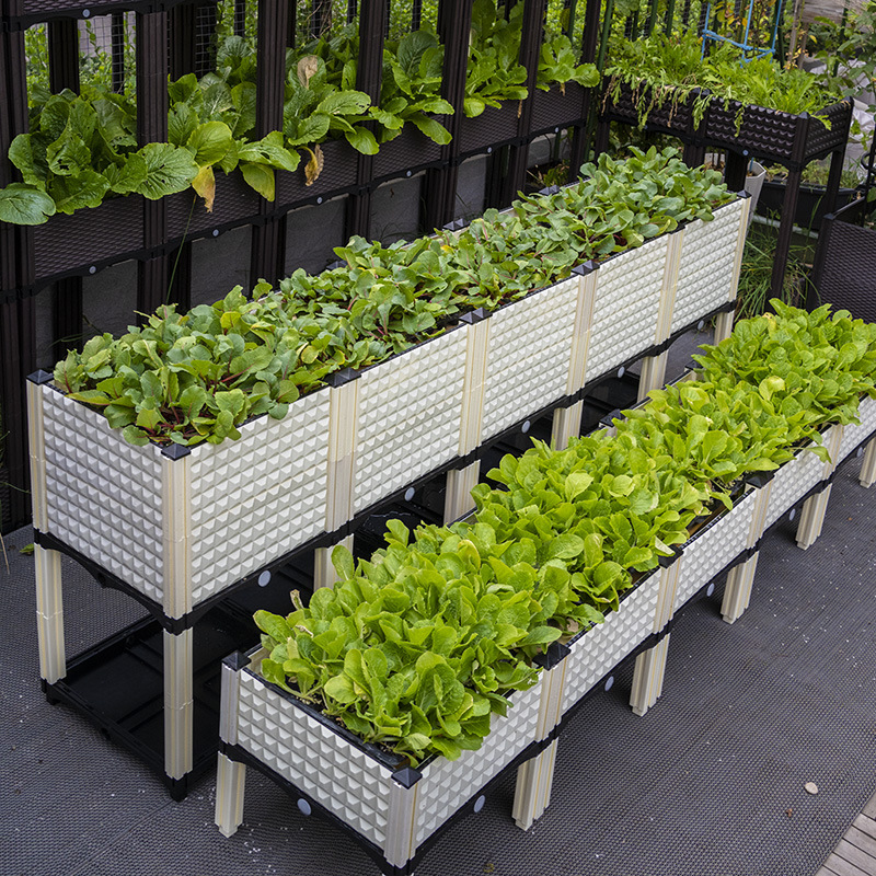 家庭阳台蔬菜种植箱种菜神器楼顶有机菜园特大长方形拼接花盆清仓