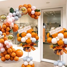 开业气氛布置商场服装店铺活动氛围场景装饰周年庆气球花篮立柱