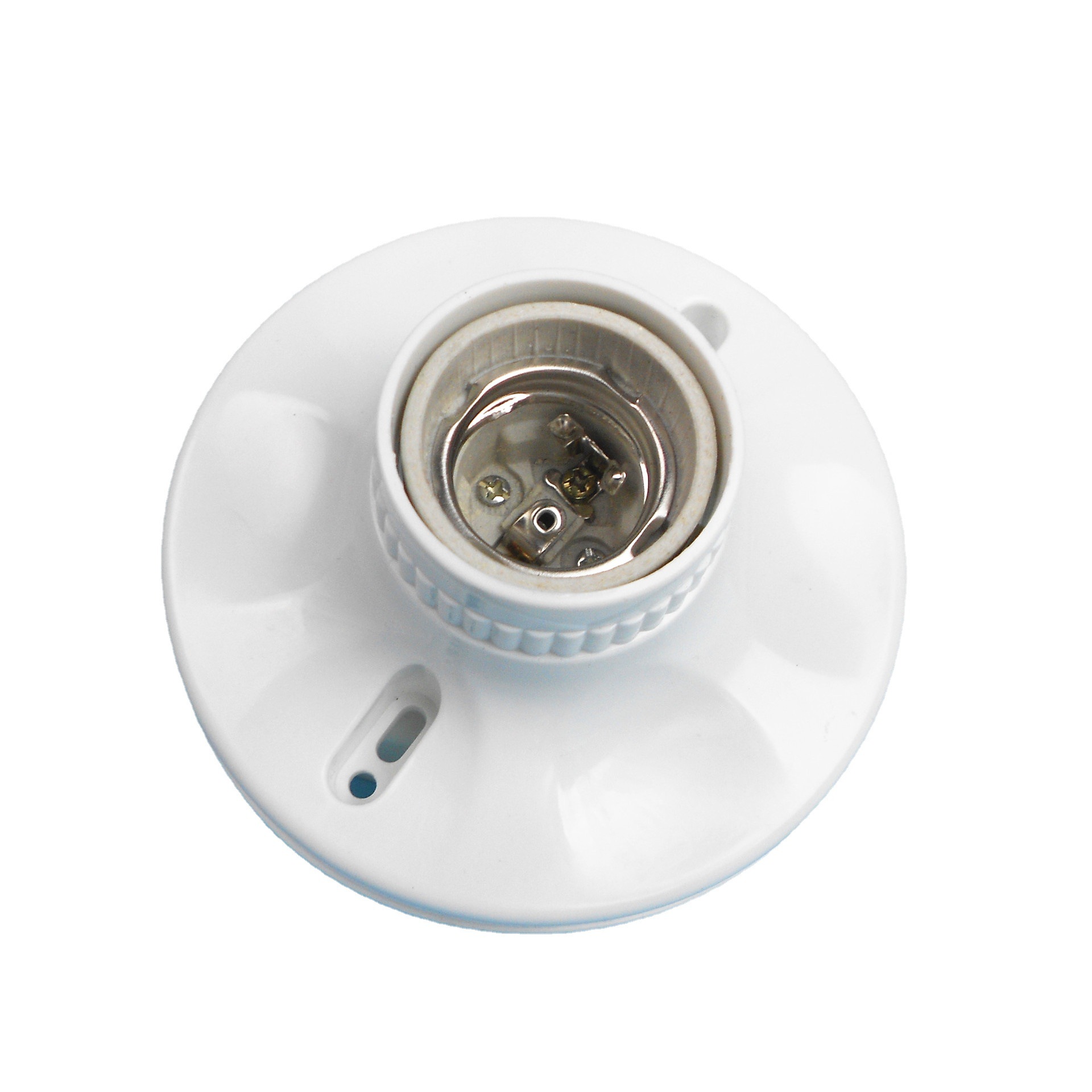 120mm宽e27陶瓷灯座灯头 厂家直销led灯节能灯头高温灯座螺纹灯