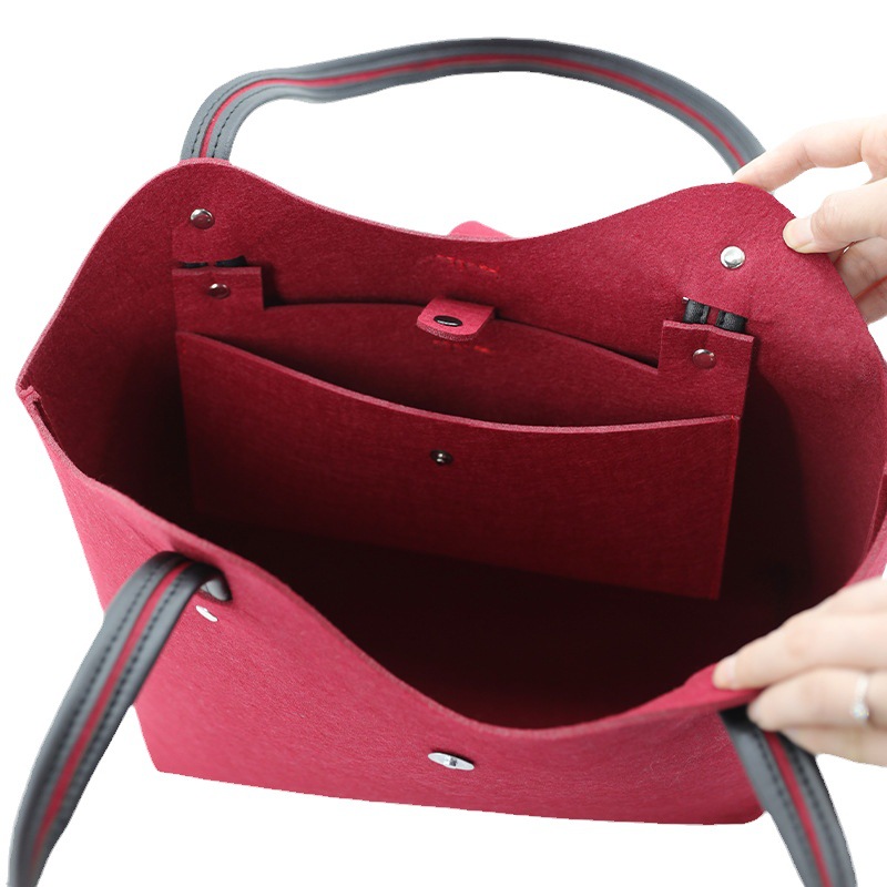 Designer Felt Handbag Felt Storage Bag Felt Shoulder Bag