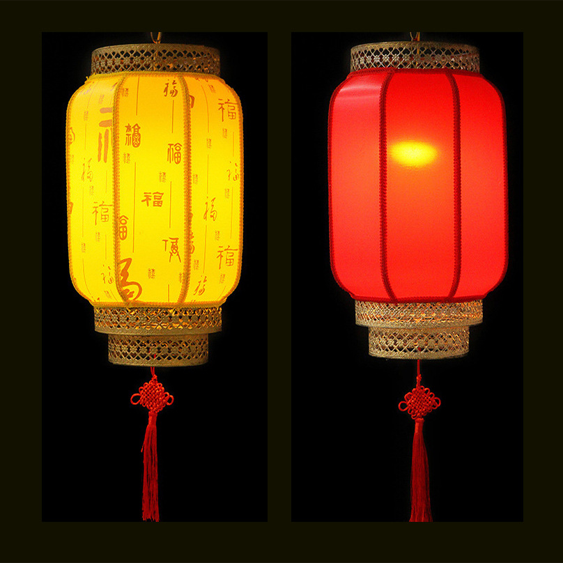 供应中式仿古户外防水冬瓜灯笼长羊皮灯笼装饰端午节